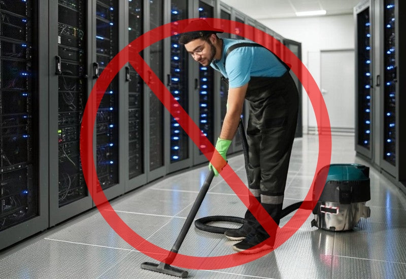 Is Your Cleaning Contractor Damaging Your Server Room?