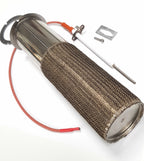 V-TUF forced draft burner electrode 130.3502 close-up showing tip and connection