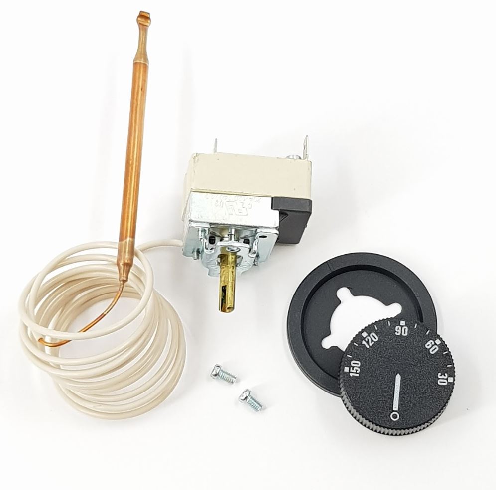 V-TUF thermostat with switch 19.5111, capillary type for hot water pressure washer control