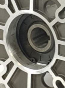 V-TUF XHDG400 input shaft oil seal close-up showing sealing lip and outer diameter