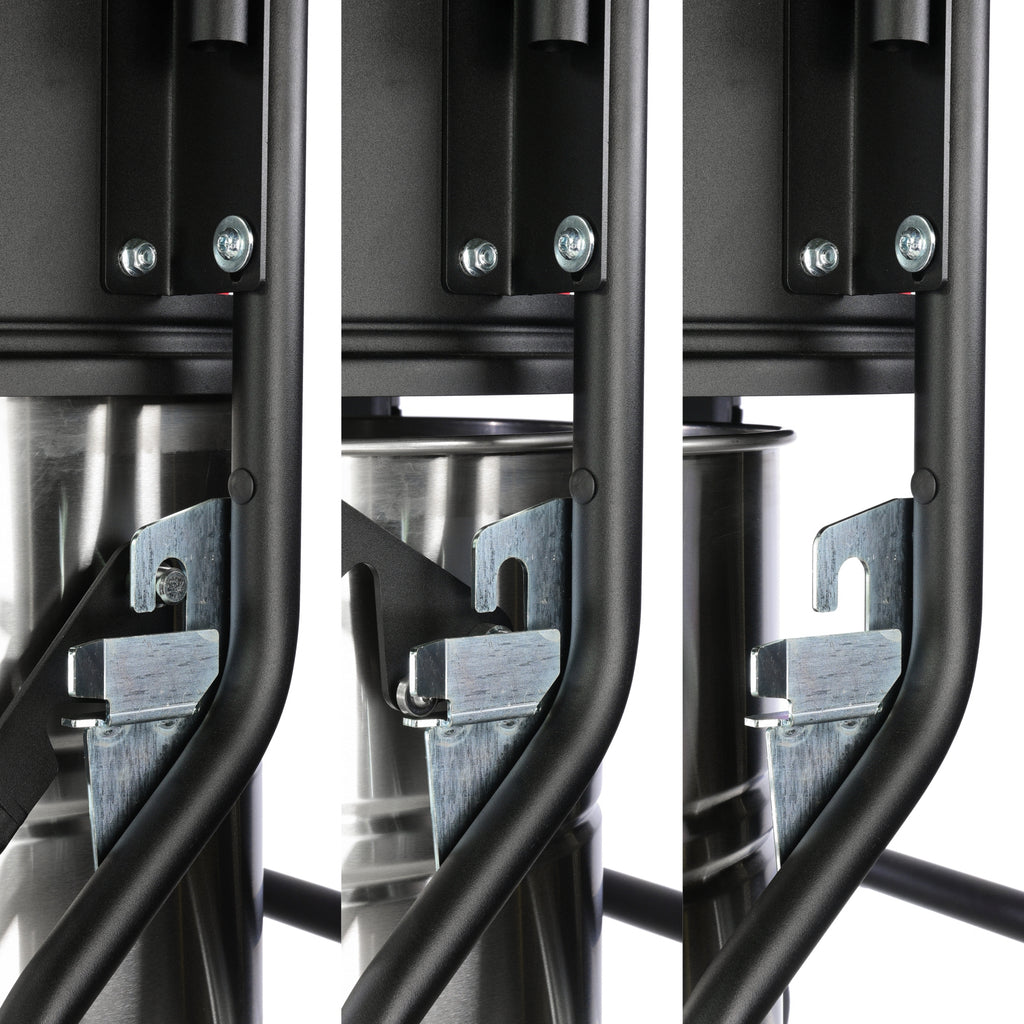 V-TUF ATX4500I-240 rear view showing detachable bin mechanism and power connection