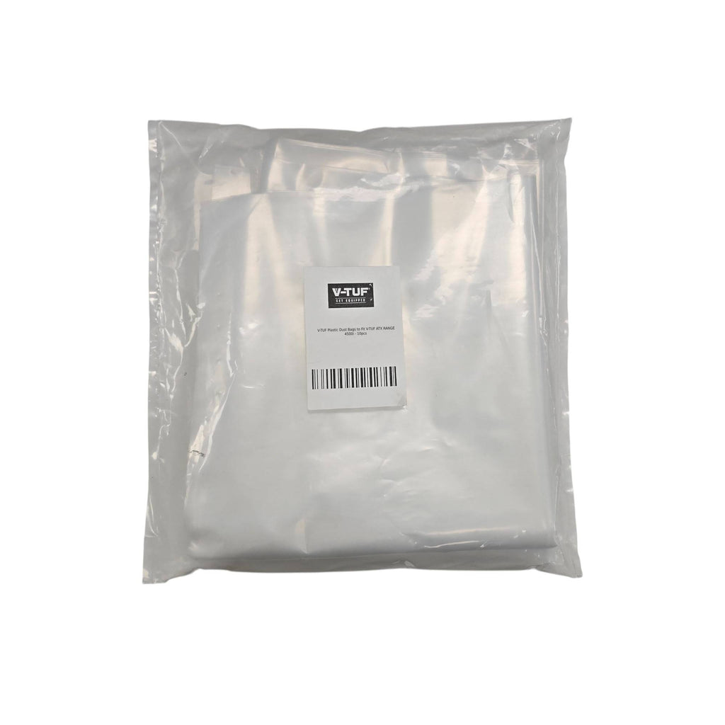 V-TUF plastic dust bags ATX102 for ATX 2000i 4500 and 4500i vacuum cleaners pack of 10