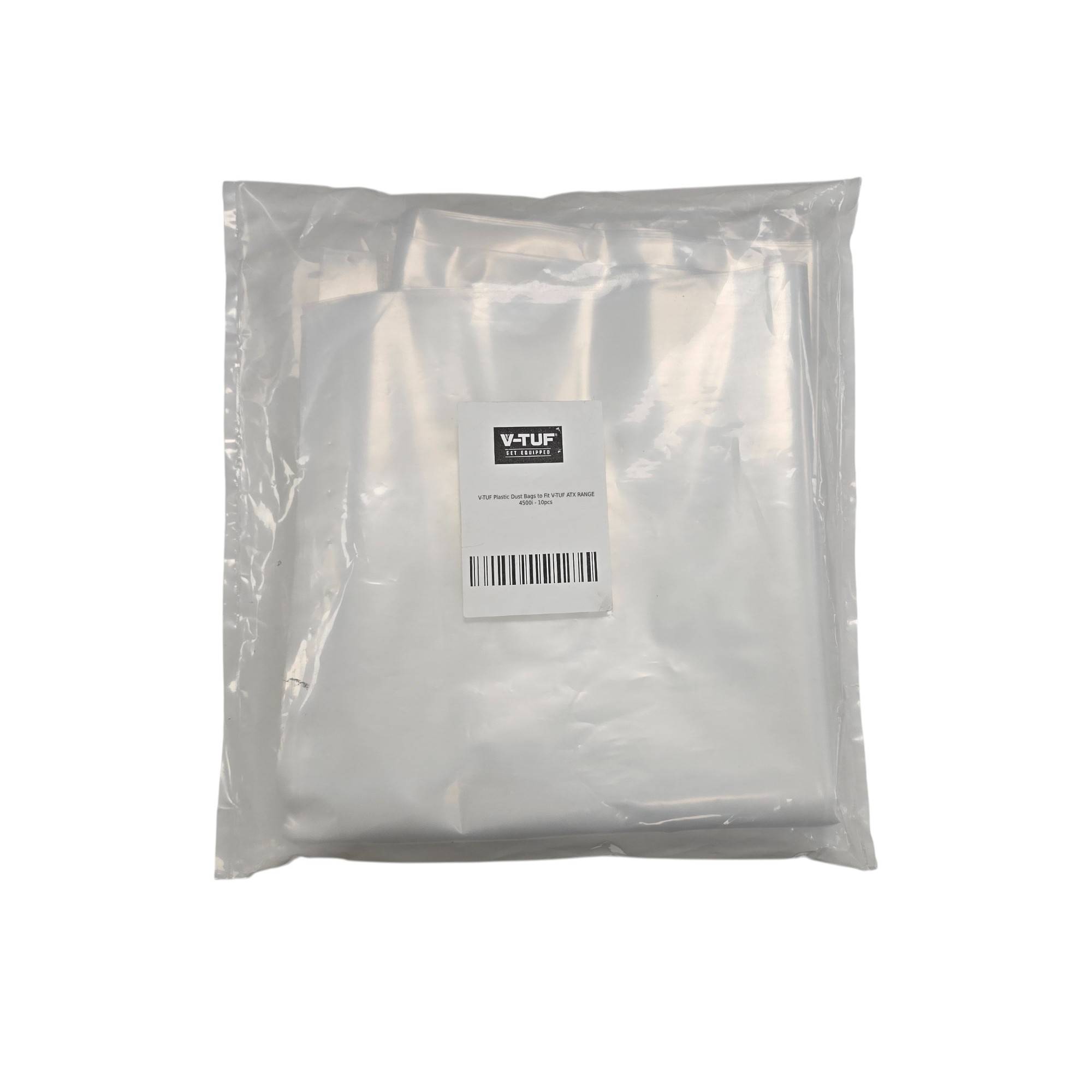 V-TUF plastic dust bags ATX102 for ATX 2000i 4500 and 4500i vacuum cleaners pack of 10