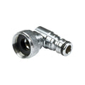 V-TUF professional KCQ plug 90 degree swivel 3/4F chrome plated B1.03490S for hose connections