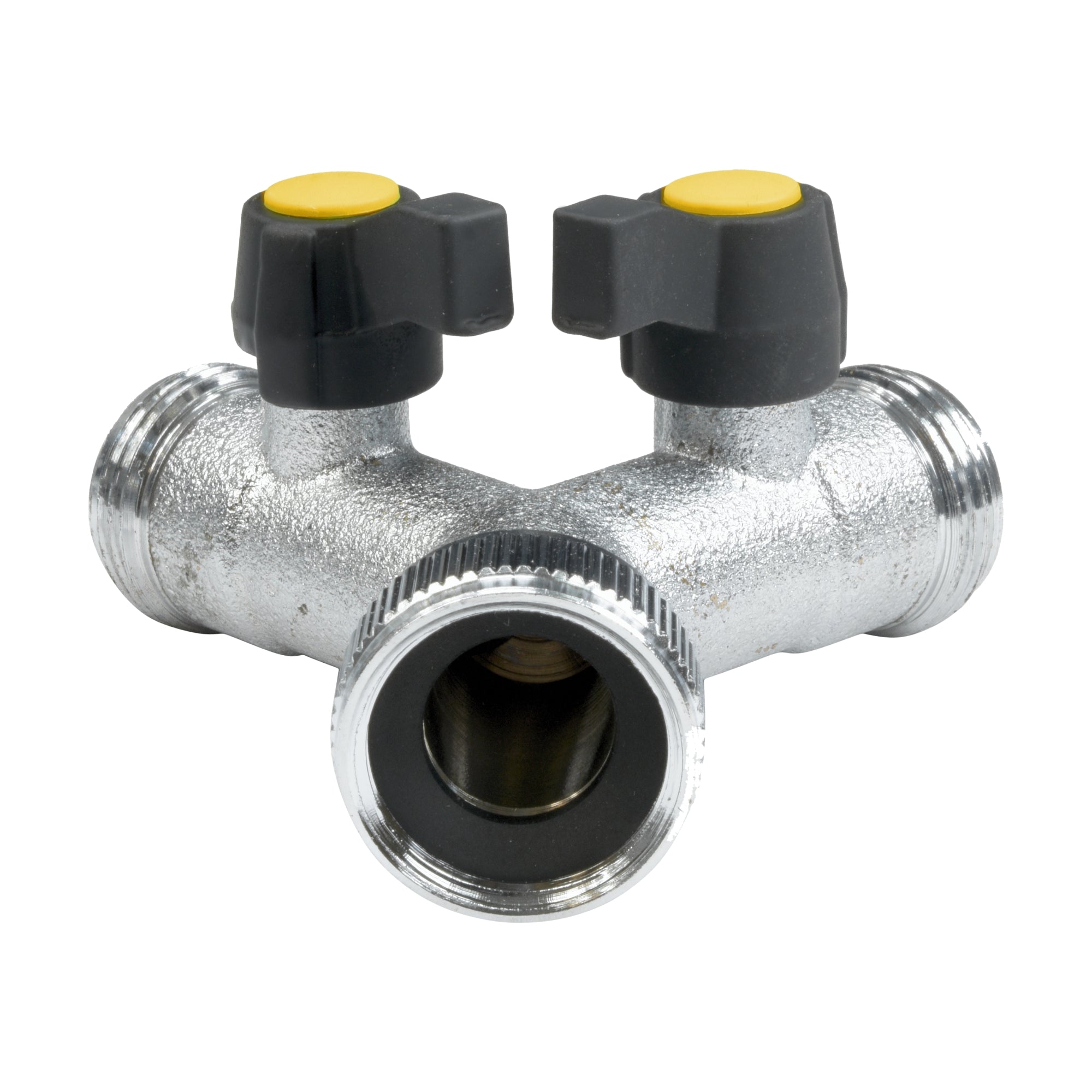 V-TUF KCQ Y joiner B1.634Y, 3/4 inch chrome brass Y-piece for splitting water supply
