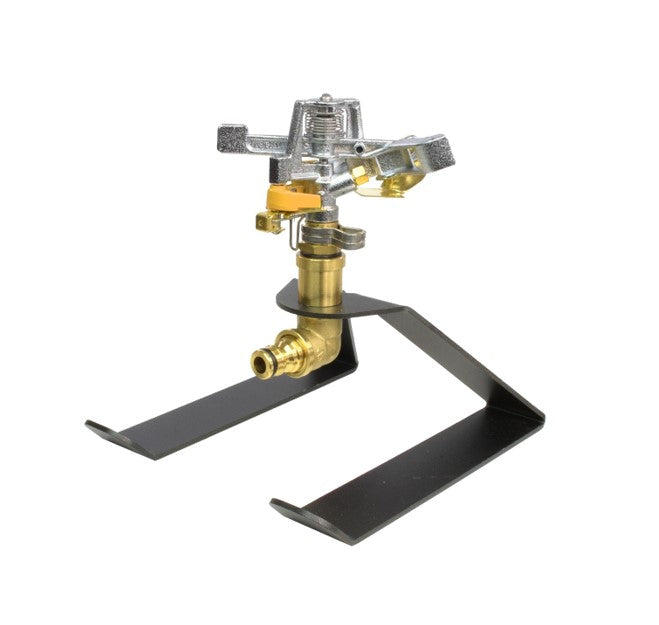 V-TUF B1.999 KCQ water sprinkler skid mount side view showing sprinkler head and base plate