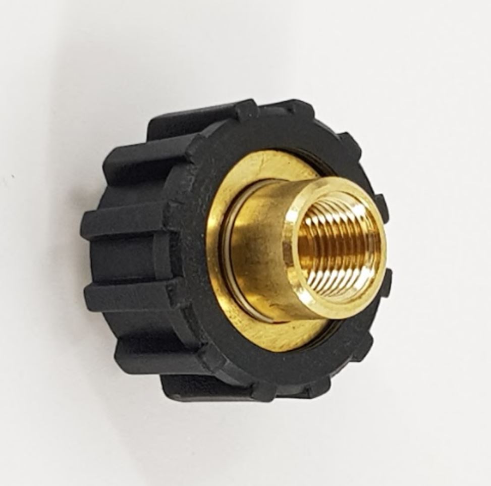 V-TUF M22F to 1/4F double O-ring screw coupling B14.1000F for pressure washer connections
