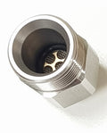 V-TUF stainless steel M22F 3/8M high pressure filter B14.1114SSFILT, front view