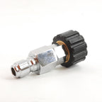 V-TUF B14.1017 MSQ male screw coupling close-up showing M22F thread and probe body