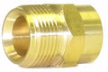 V-TUF M22 male to 1/4 inch female screw coupling B14.11011, brass male to female adaptor