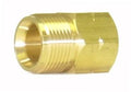 V-TUF M22 male to 3/8 inch female screw coupling B14.1113, brass male to female adaptor