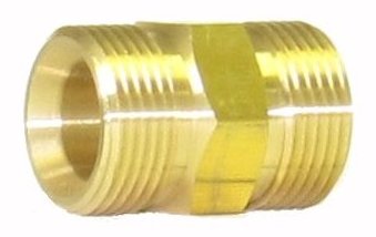 V-TUF M22 male to M22 male hose joiner B14.1199, brass double male connector