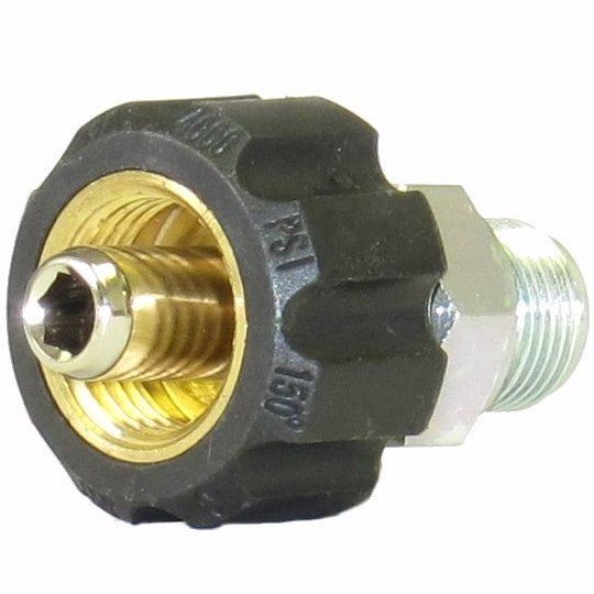 V-TUF KWIK-SWIVEL female coupling B14.2014, 3/8 inch male thread, 1/2 inch swivel body