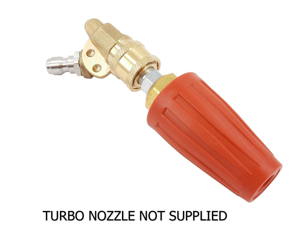 V-TUF SSQ 120 degree swivel coupling close-up showing rotation range and sealing face