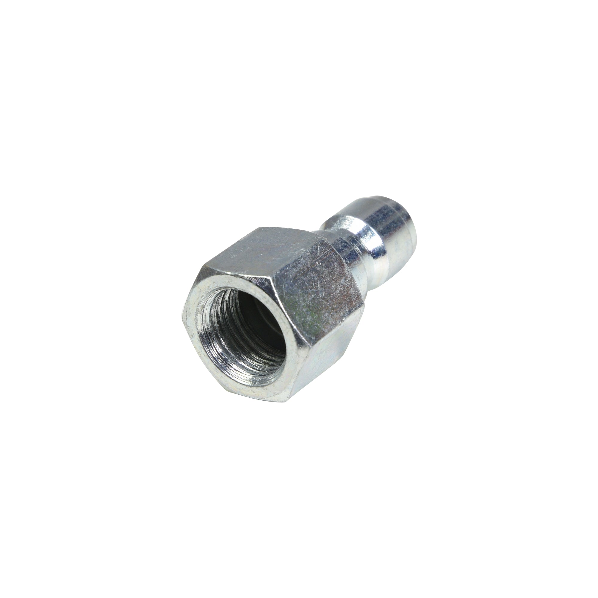V-TUF B14.5731SS SSQ stainless male plug close-up showing 1/4F thread and SSQ body