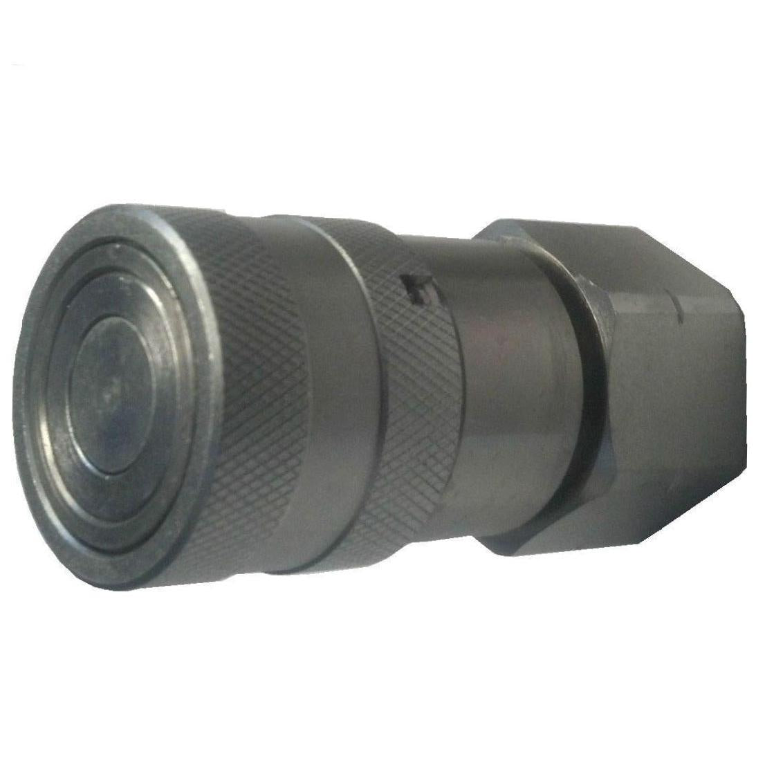 V-TUF FFQ ISO16028 flat face female coupling B14.9012FF, 1/2 inch female thread, steel body