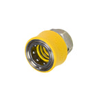 V-TUF TSQ DURAKLIX coupler B14.9100, 3/8 inch female, chrome brass heavy duty push-fit body