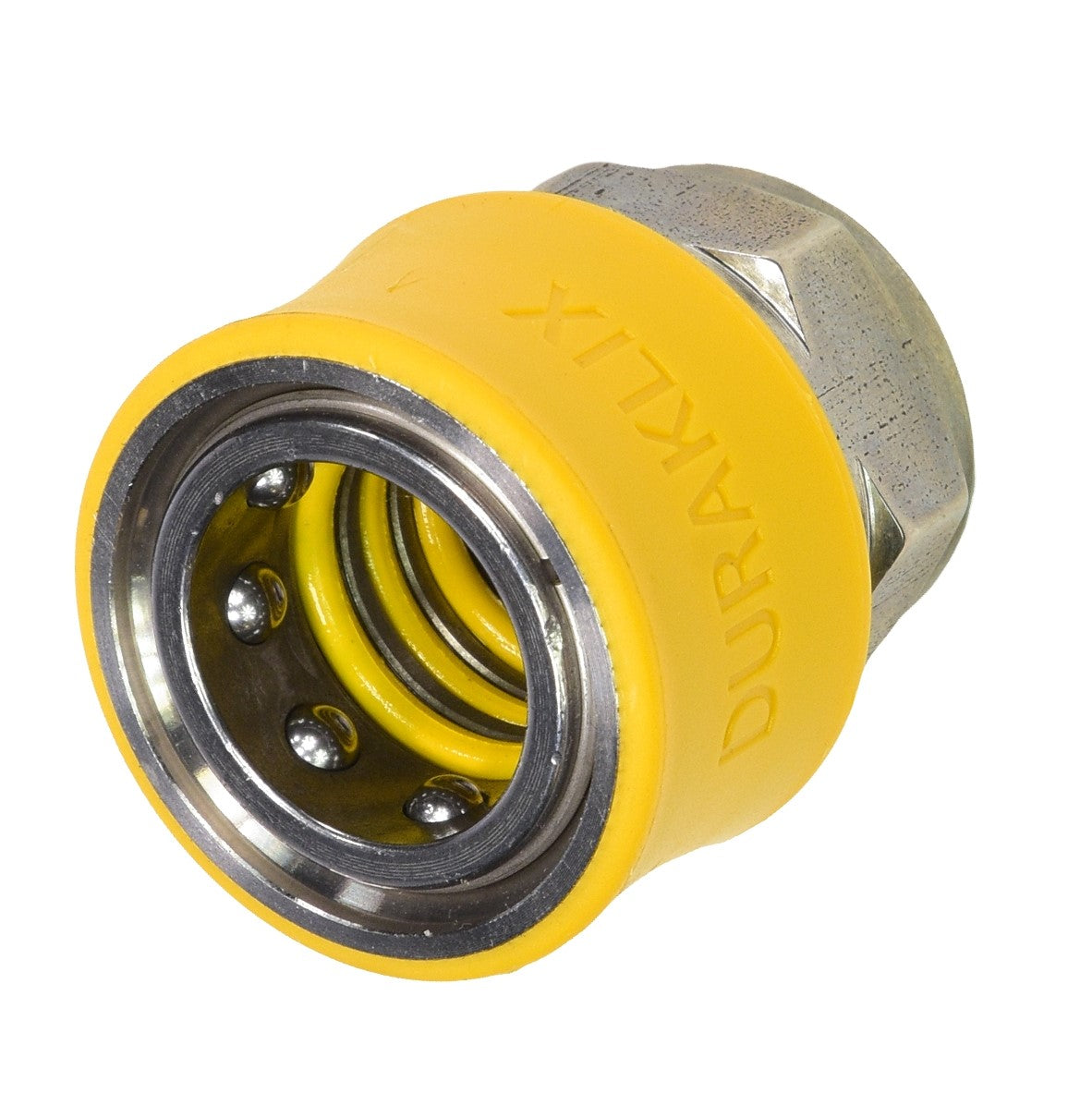 V-TUF B14.9100 TSQ DURAKLIX coupler length view with 3/8 inch female thread detail