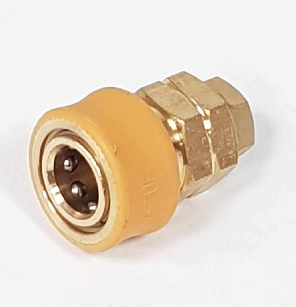 V-TUF B14.9140 DURAKLIX female QR coupling side view showing 1/4F reducing bush