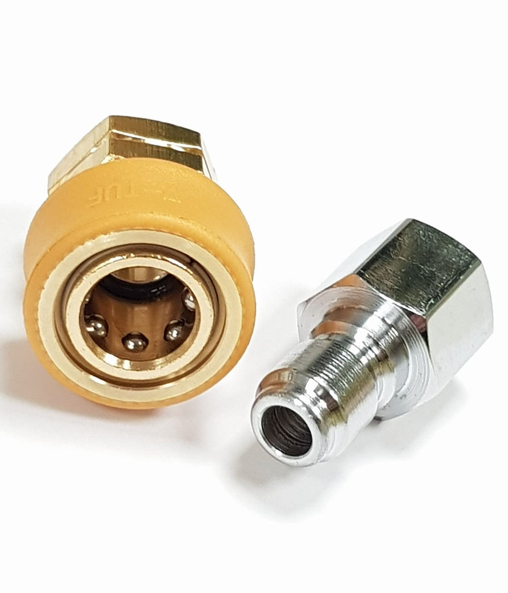 V-TUF heavy duty DURAKLIX MSQ coupler and stainless steel plug set B14.919011HD 3/8F