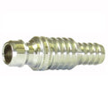 V-TUF NSQ 1/2 DURAKLIX male coupling B15.0700, chrome brass step tail for 1/2 and 3/4 inch hose