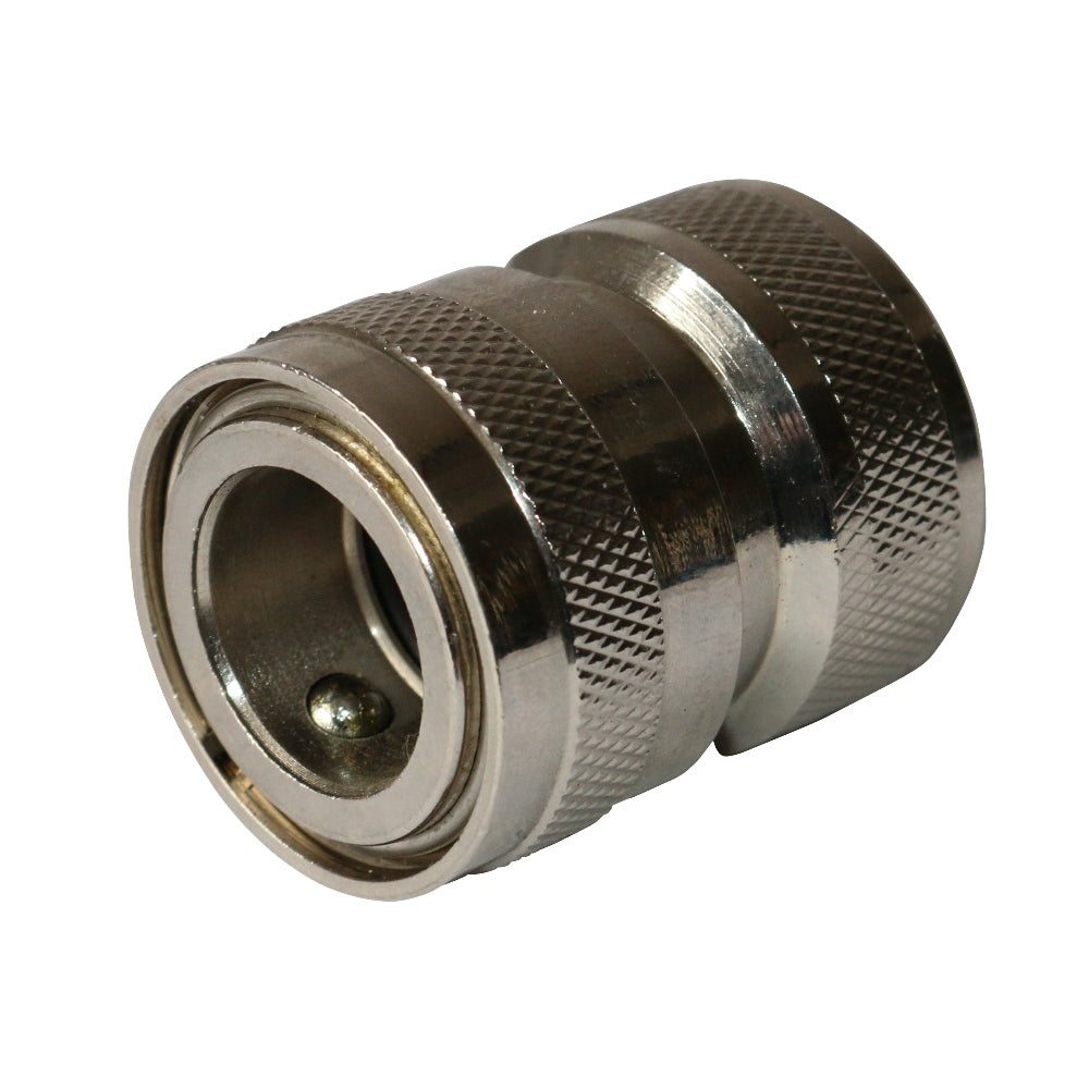 V-TUF NSQ 1/2 DURAKLIX female coupling B15.0900, chrome brass with 3/4 inch BSP female thread
