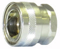 V-TUF NSQ 3/4 DURAKLIX female coupling B15.3434, chrome brass with 3/4 inch BSP female thread