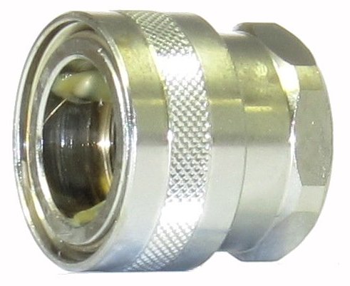 V-TUF NSQ 3/4 DURAKLIX female coupling B15.3434, chrome brass with 3/4 inch BSP female thread