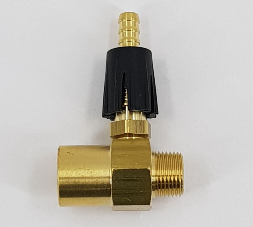 V-TUF adjustable chemical injector for pressure washer downstream chemical application