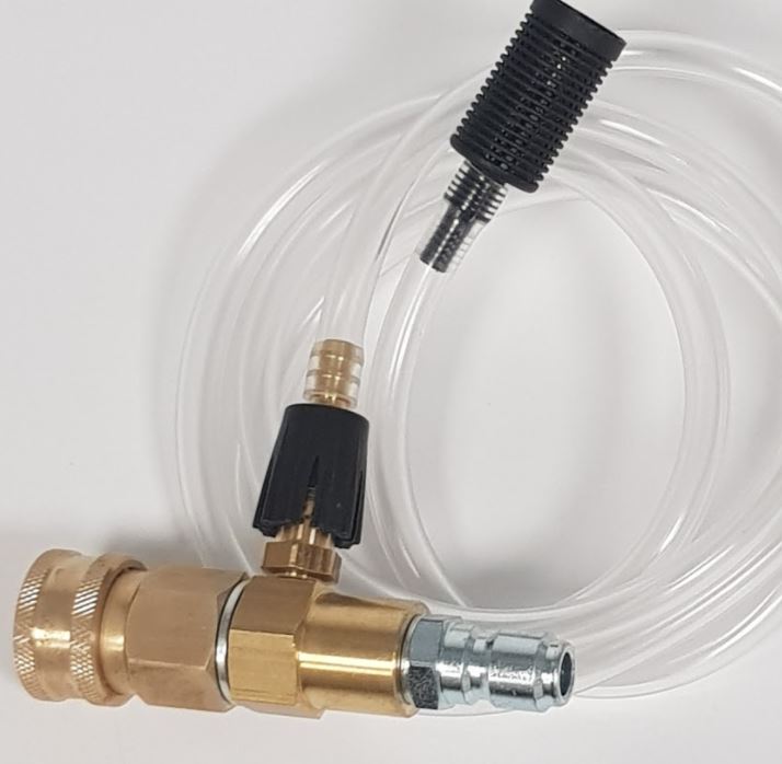 V-TUF B19.2087MSQKIT injector kit contents showing adjustable injector and MSQ fittings