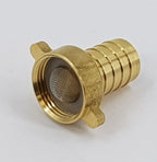 V-TUF brass filter 3/4F cap with 3/4 inch hose tail B2.3434FILT for water inlet filtration
