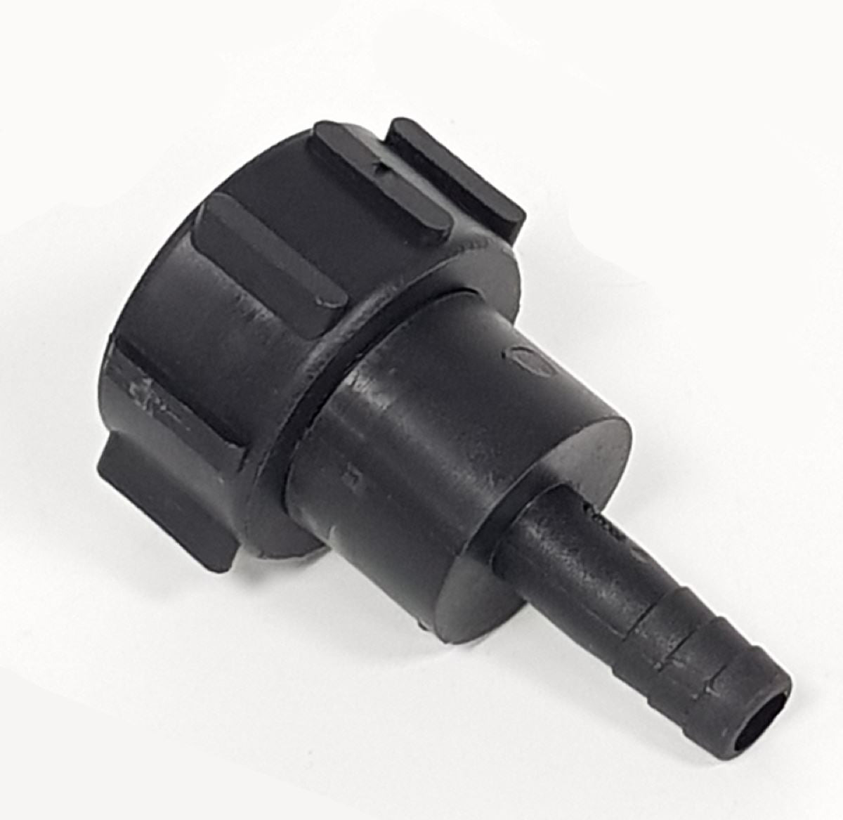 V-TUF IBC connection S60 female plastic 2F cap with 3/4 inch hose tail B2.P0234