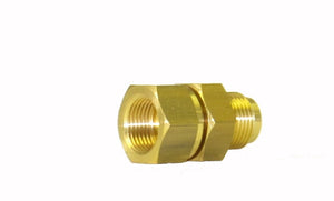 V-TUF brass straight swivel B5.238, 3/8 inch male to 3/8 inch female, 250 Bar rated