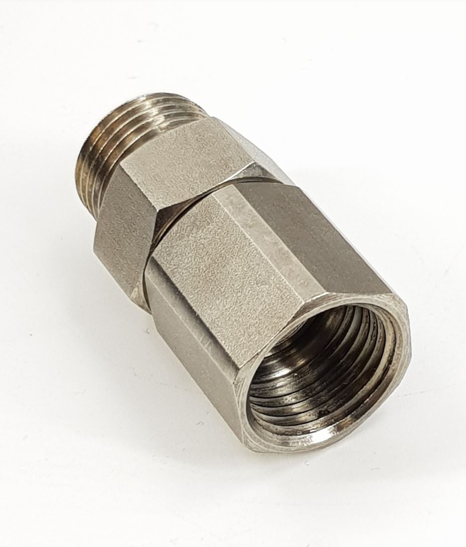 V-TUF compact stainless steel swivel straight B5.312C 1/2M x 1/2F 220 Bar for pressure washers