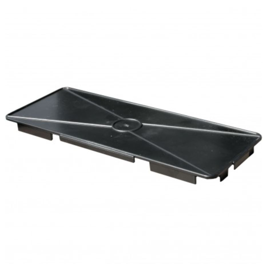 V-TUF B5.557 plastic water tank side view showing tank body, outlet and fill neck