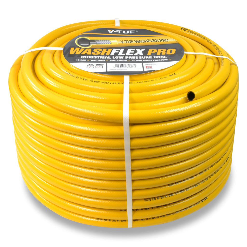 V-TUF BF34100 WASHFLEX PRO hose end fitting detail showing 3/4 inch BSP connection