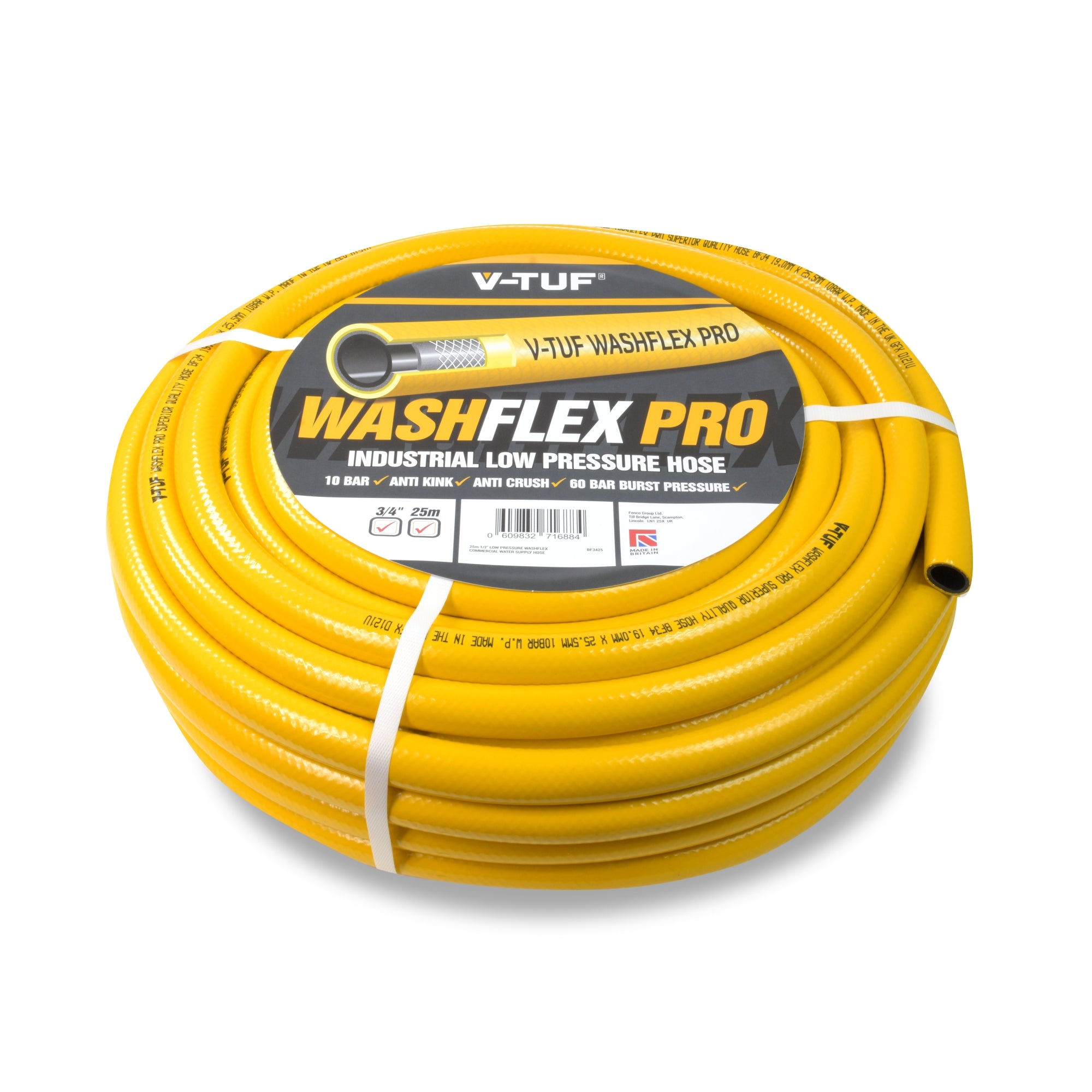 V-TUF WASHFLEX PRO 1 inch water supply hose BF1025 or BF1050 flexible supply hose