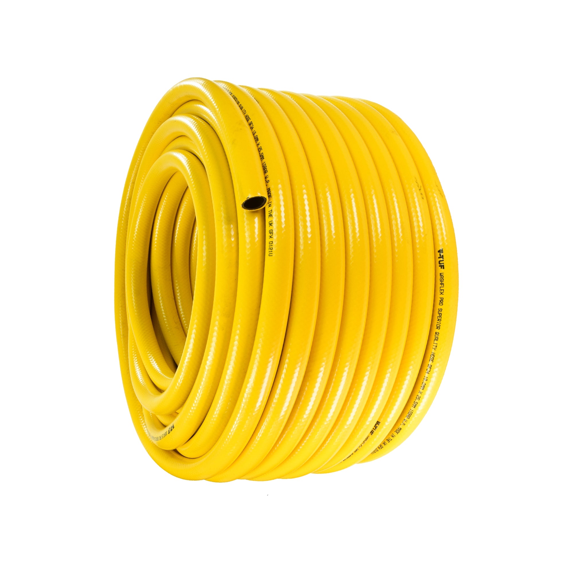 V-TUF 200m water supply hose BF12200 cut end showing wall construction and bore