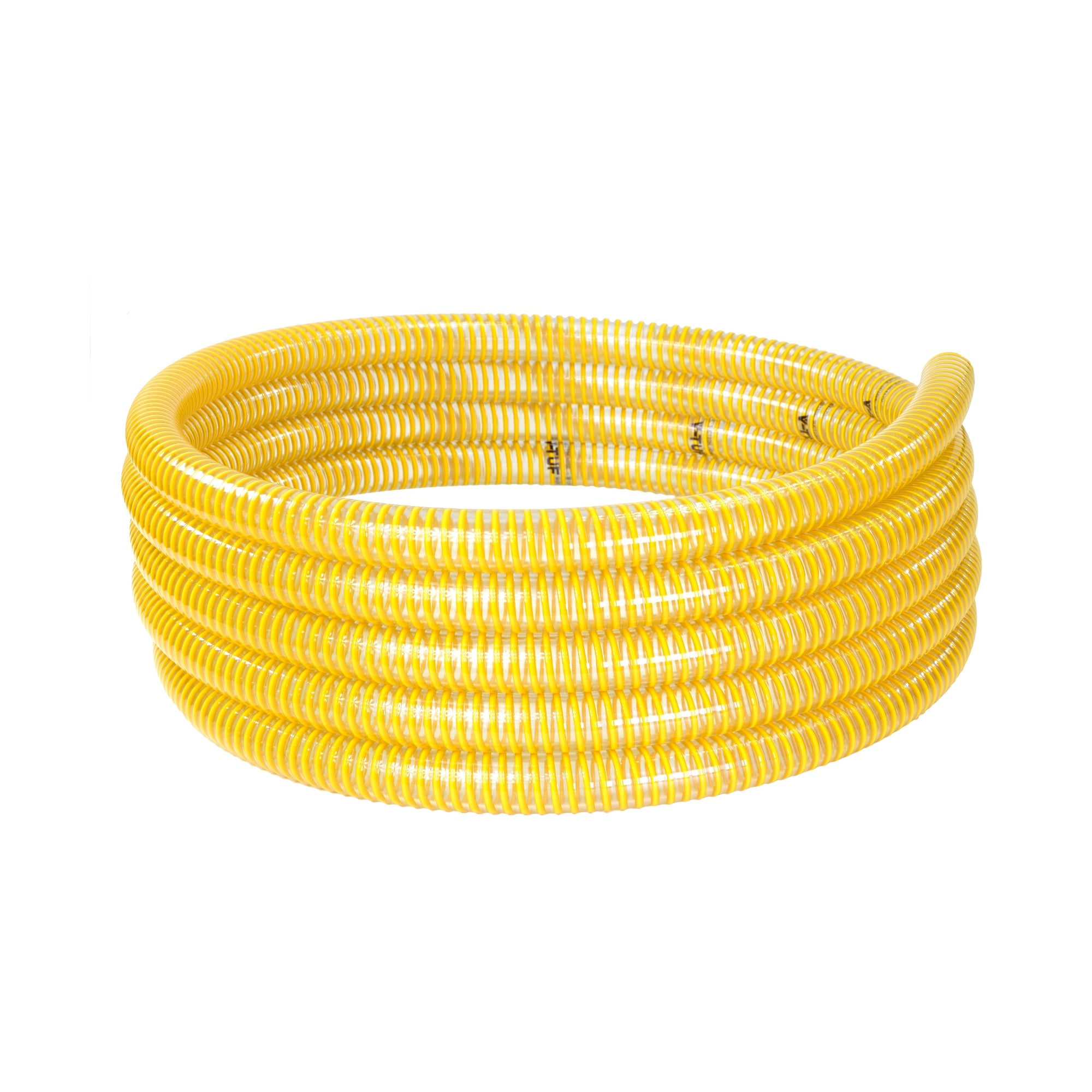 V-TUF BFS3401 WASHFLEX SS hose length view showing transparent body and spiral wire