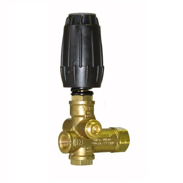 V-TUF VRT3 unloader valve C0.082 with easy start feature, black and brass body