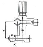 V-TUF banjo unloader top half C0.094 angle view showing chemical injector fitting