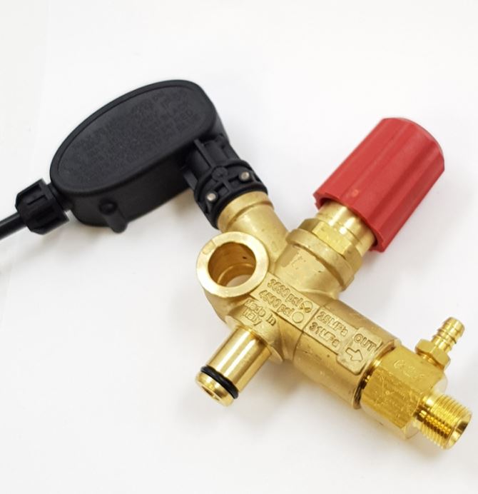 V-TUF unloader 3 banjo top half C0.095 with chemical injector 3/8M and pressure switch