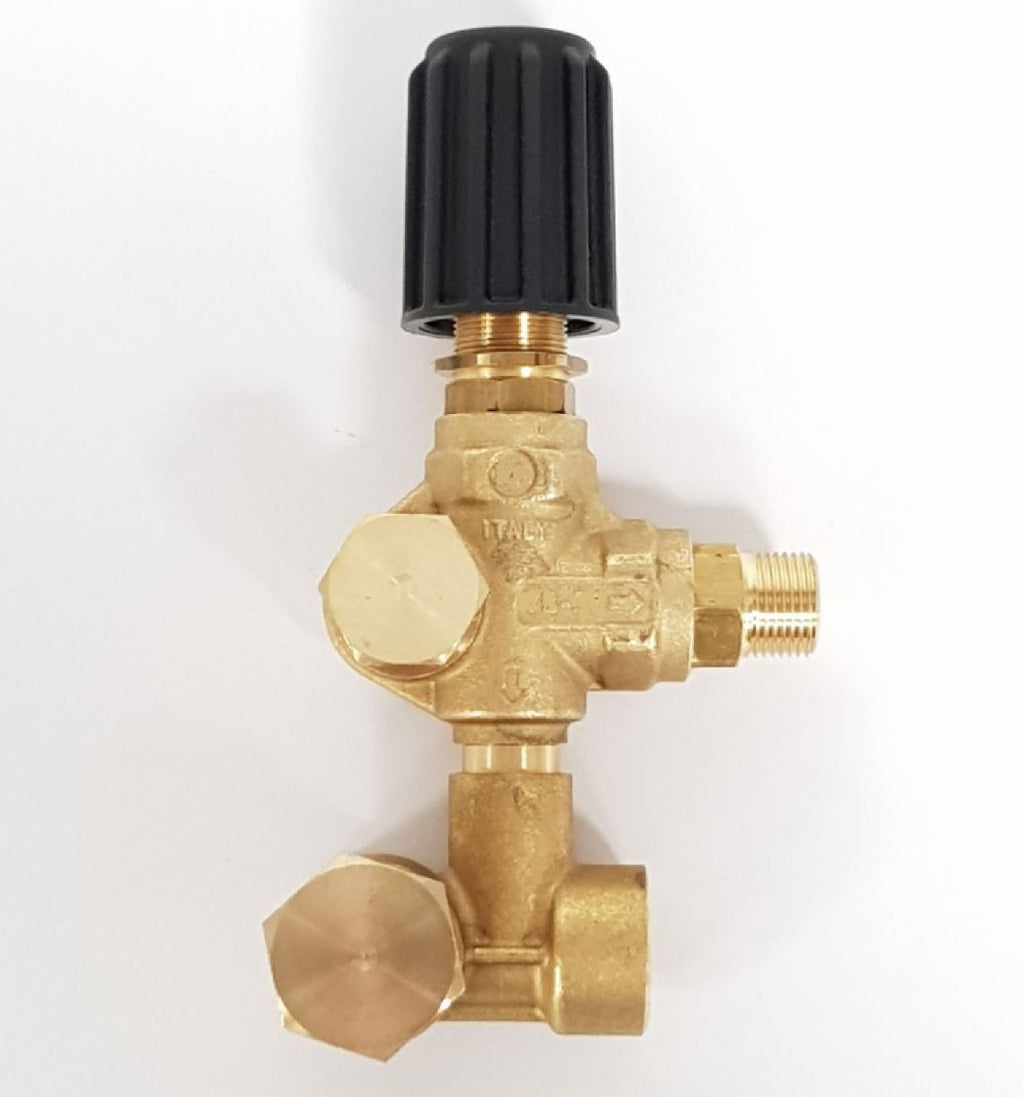 V-TUF banjo unloader C0.193 3/8M outlet 1/2F inlet with 3/8 bolts for pressure washer bypass