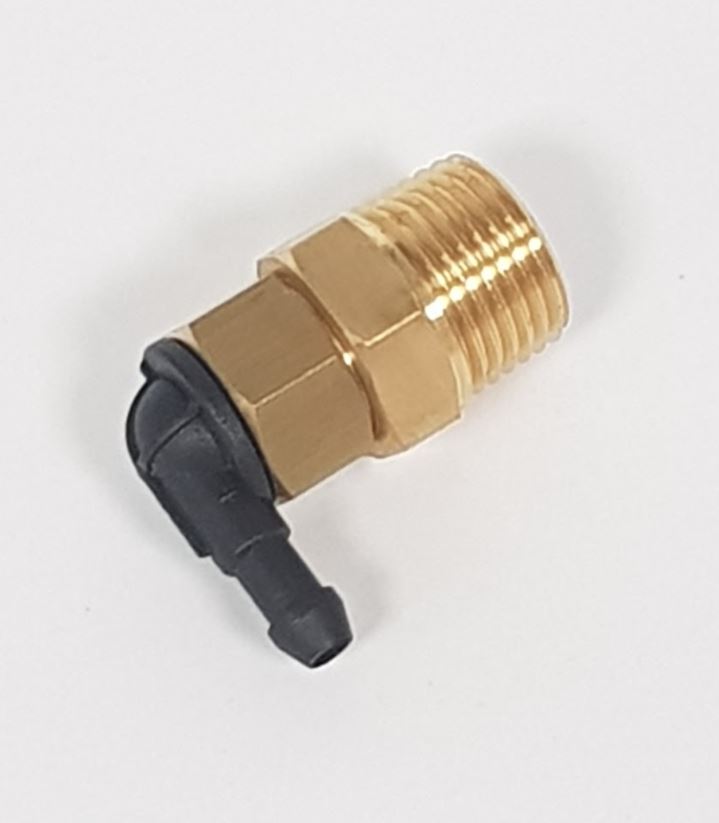 V-TUF C2.012 thermal protector valve side view showing 1/2M male BSP thread and body