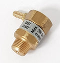 V-TUF C2.030 easy start valve side view showing 3/8M inlet and bypass port