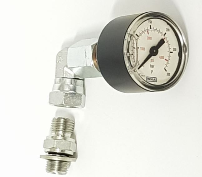 PRESSURE GAUGE 41mm diameter KIT - 1/4M 90DEG - C6.030KIT1