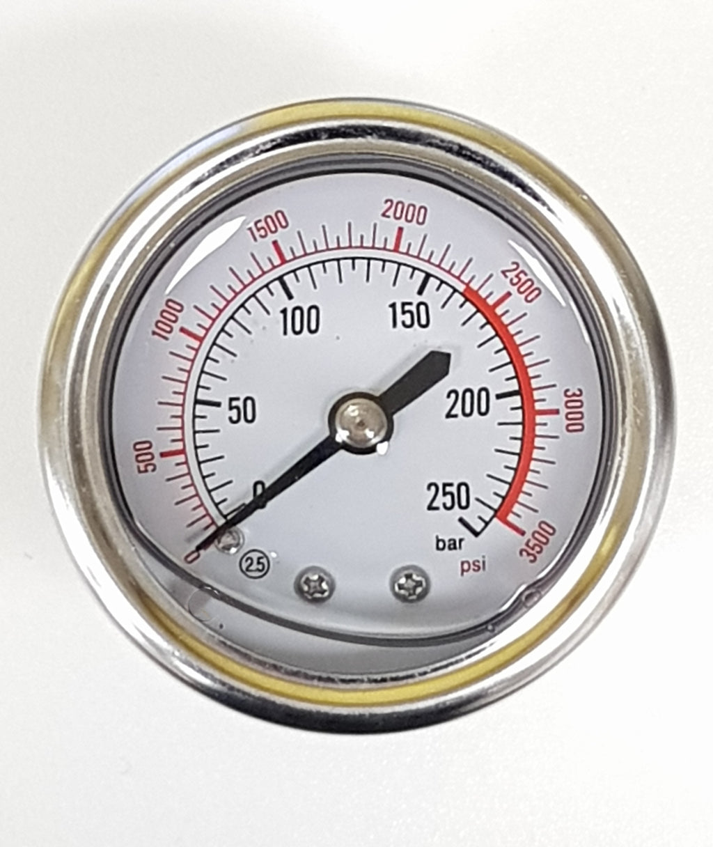 V-TUF pressure gauge C6.124 52mm 0-250 Bar 1/4M back entry stainless steel body