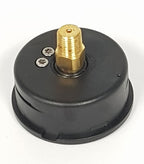 V-TUF C6.240 pressure gauge side view showing large 63mm dial and 1/4M back connection
