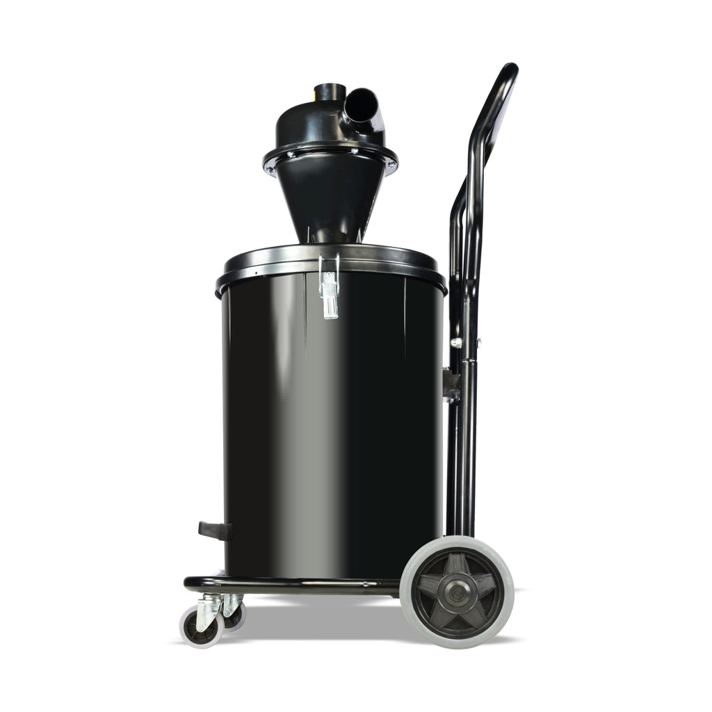 V-TUF CYCLONX3 cyclone separator angle view showing cyclone body and 38mm ports
