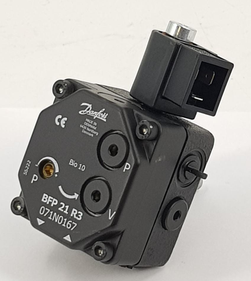 V-TUF Danfoss BFP21R3 240V right rotation fuel pump D1.025 with solenoid and 8mm shaft